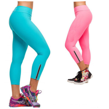 Moda dulces colores algodón gimnasio estiramiento pantalones (SR8234)